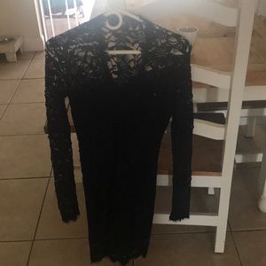 Black laced party dress !!